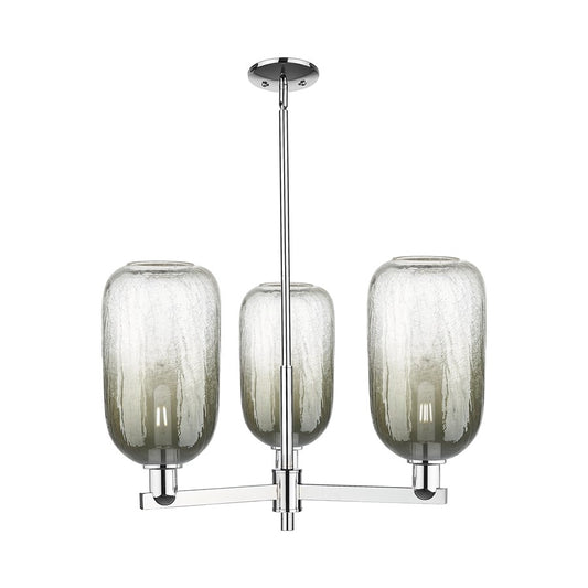Innovations BH Cloche 3Lt 18" Stem Chandelier, CH/SL - 716-3CR-PC-G482-7SL