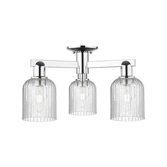 Innovations Bridal Veil 3Lt 23" Semi-Flush, Chrome/Seed - 716-3F-PC-G559-5SDY