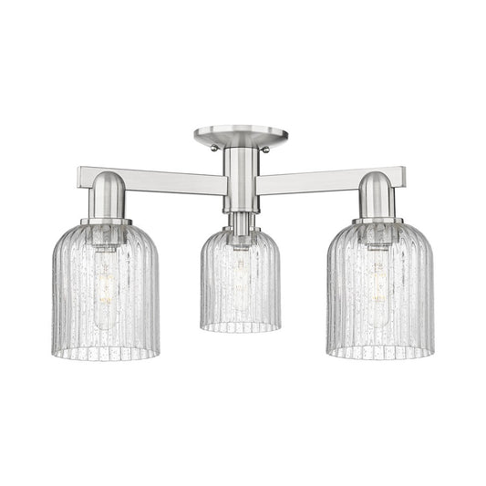 Innovations Bridal Veil 3Lt 23" Semi-Flush, SN/Seed - 716-3F-SN-G559-5SDY