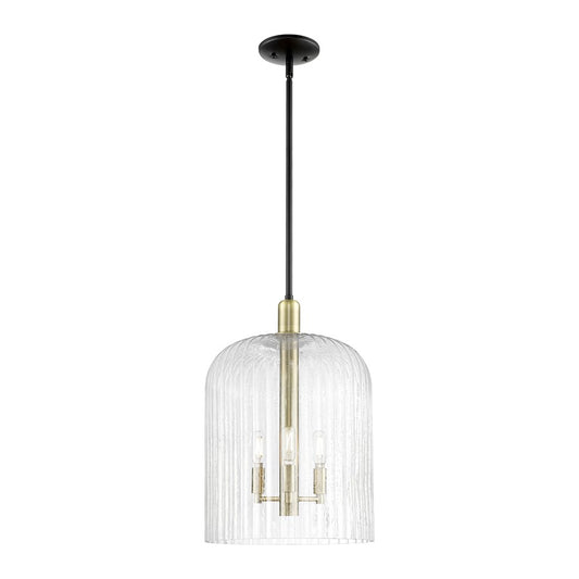 Innovations BV 3Lt 12" Stem Mini Pendant, BKS/SD - 716-3S-BAB-G559-12SDY