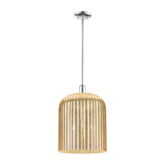 Innovations Bridal Veil 3Lt 12" Stem Mini Pendant, CH/MC - 716-3S-PC-G559-12ME