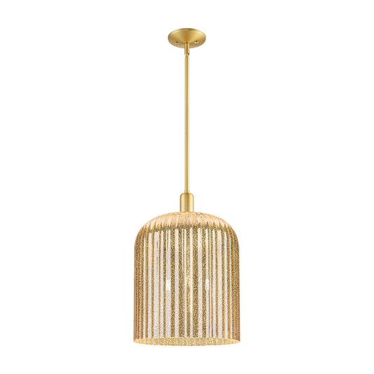 Innovations Bridal Veil 3Lt 12" Stem Mini Pendant, GD/MC - 716-3S-SG-G559-12ME