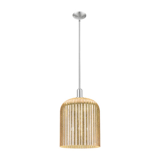 Innovations Bridal Veil 3Lt 12" Stem Mini Pendant, SN/MC - 716-3S-SN-G559-12ME