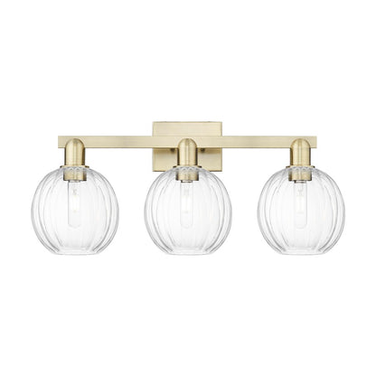 Innovations Preston 3Lt 26" Globe Bath, Antique Brass/Clear