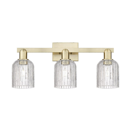 Innovations Bridal Veil 3Lt 24" Bath, Antique Brass/Clear - 716-3W-AB-G559-5CL