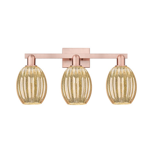 Innovations Preston 3Lt 26" Bell Bath Light, Copper/Mercury - 716-3W-AC-G459-6ME