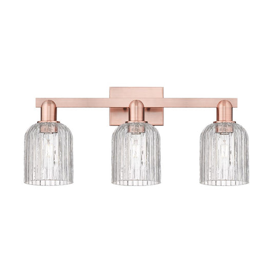 Innovations Bridal Veil 3Lt 24" Bath Light, Copper/Clear - 716-3W-AC-G559-5CL