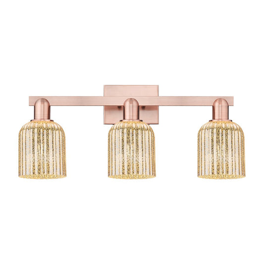 Innovations Bridal Veil 3Lt 24" Bath Light, Copper/Mercury - 716-3W-AC-G559-5ME