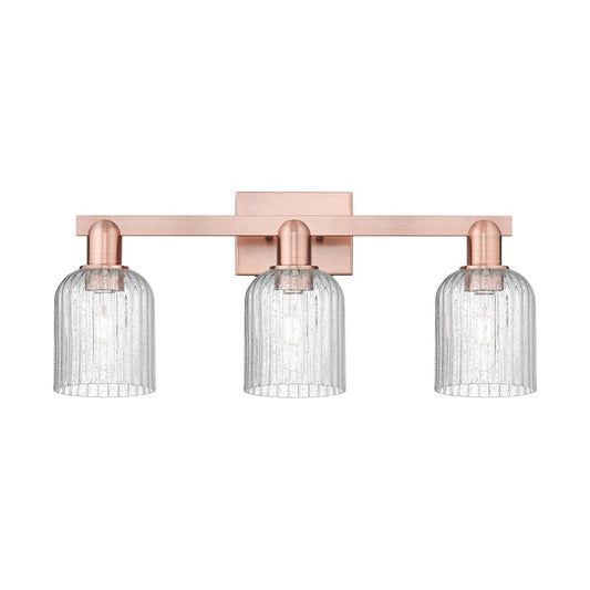 Innovations Bridal Veil 3Lt 24" Bath Light, Copper/Seedy - 716-3W-AC-G559-5SDY