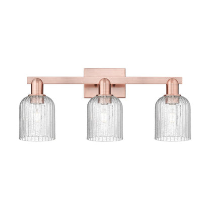 Innovations Bridal Veil 3Lt 24" Bath Light, Copper/Seedy