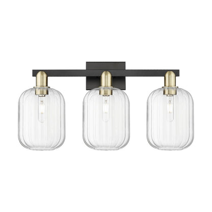 Innovations Preston 3Lt 26" Jar Bath, Black Brass/Clear