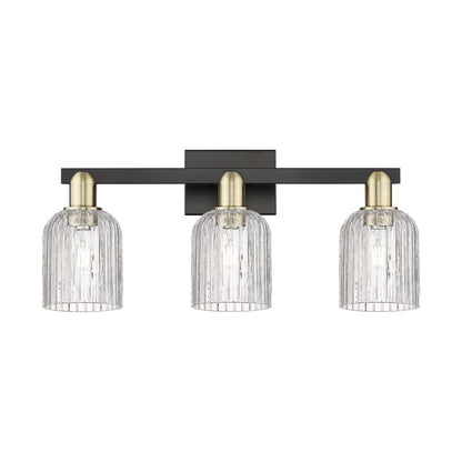Innovations Bridal Veil 3Lt 24" Bath, Black Brass/Clear - 716-3W-BAB-G559-5CL