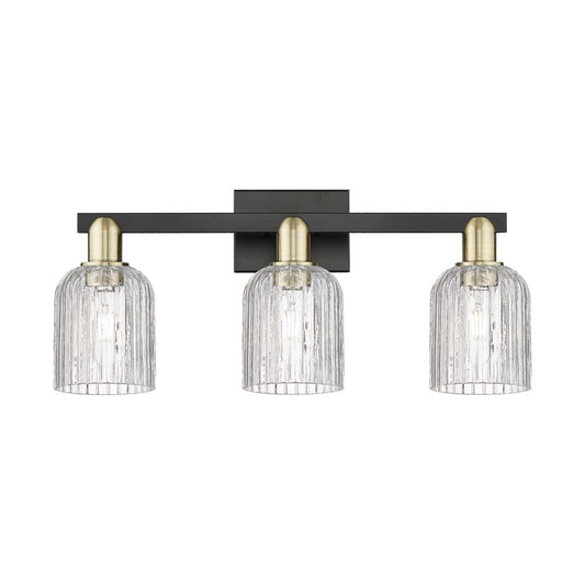 Innovations Bridal Veil 3Lt 24" Bath, Black Brass/Clear - 716-3W-BAB-G559-5CL