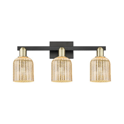 Innovations Bridal Veil 3Lt 24" Bath, Black Brass/Mercury - 716-3W-BAB-G559-5ME