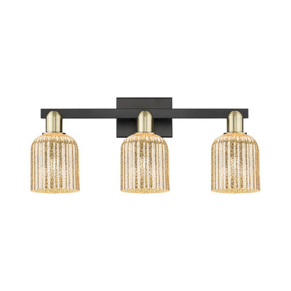 Innovations Bridal Veil 3Lt 24" Bath, Black Brass/Mercury