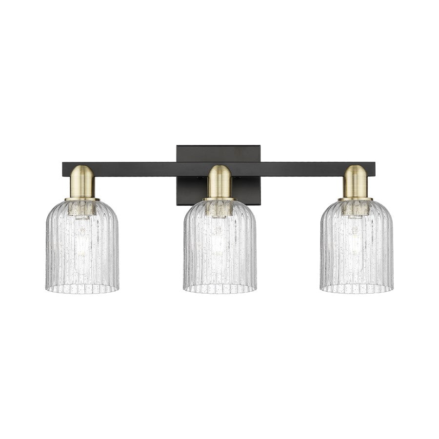 Innovations Bridal Veil 3Lt 24" Bath, Black Brass/Seed - 716-3W-BAB-G559-5SDY