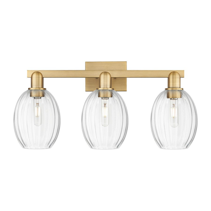 Innovations Preston 3Lt 26" Bell Bath, Brushed Brass/Clear