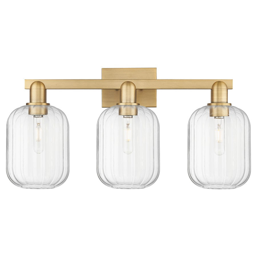 Innovations Preston 3Lt 26" Jar Bath, Brushed Brass/Clear