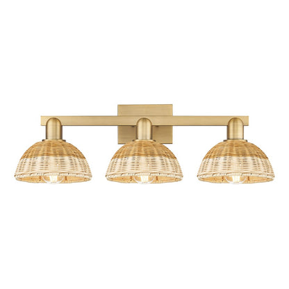 Innovations Natural Ballston Dome 3Lt 26" Bath/Brushed Brass/NF