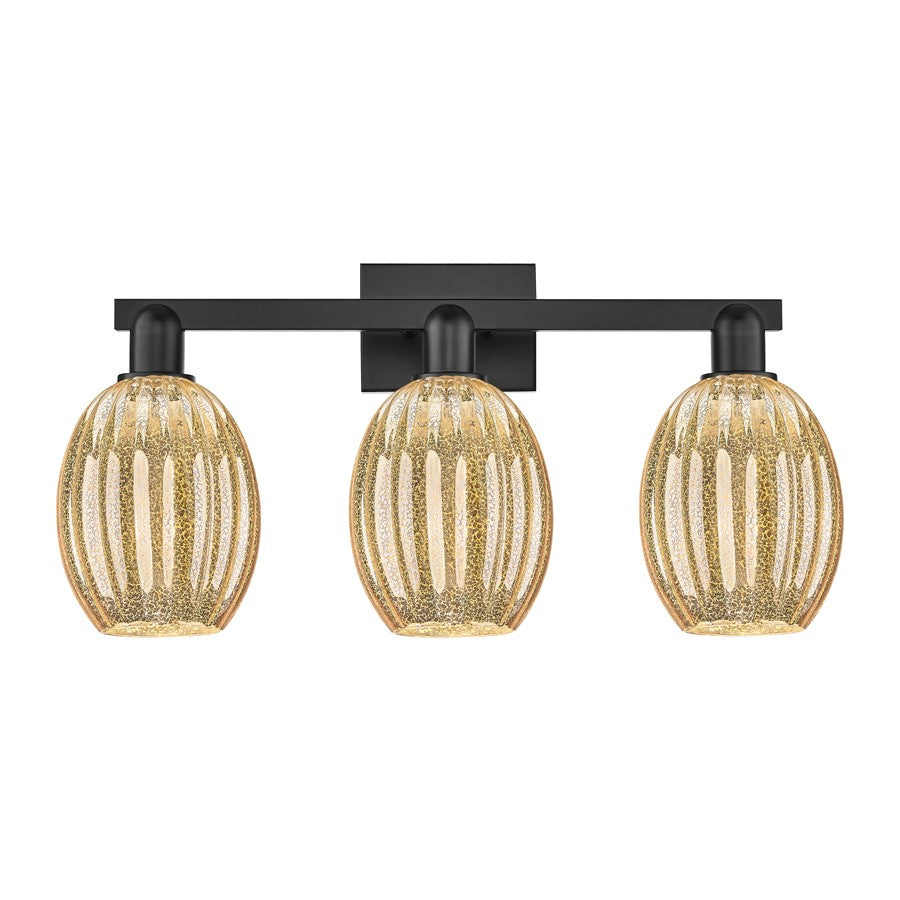 Innovations Preston 3Lt 26" Bell Bath Light, Black/Mercury