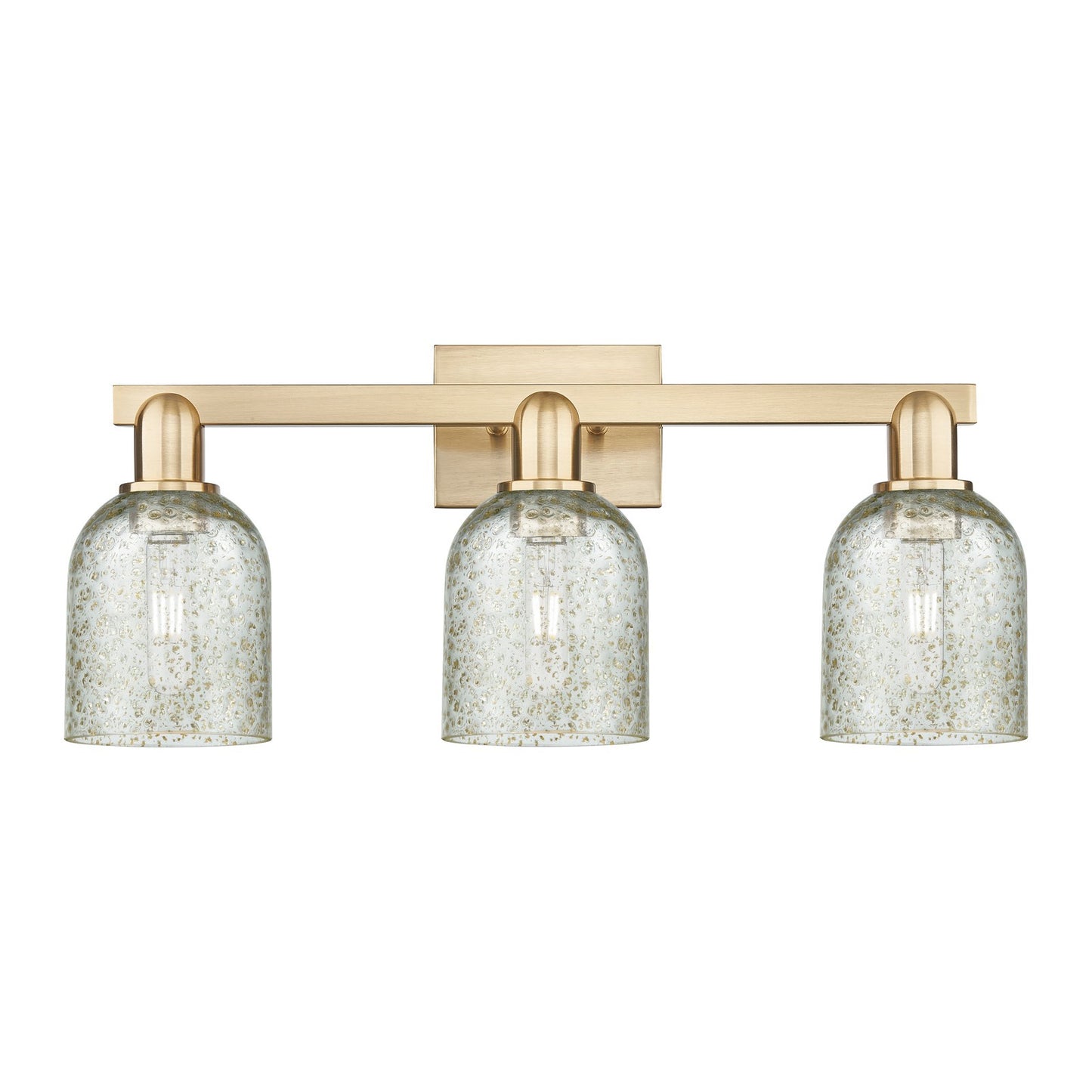 Innovations Caledonia 24in 3-Light Bath Vanity Light | Industrial Champagne Bronze Steel and Mica Glass | Bathroom Vanity & Powder | Model 716-3W-CB-G259