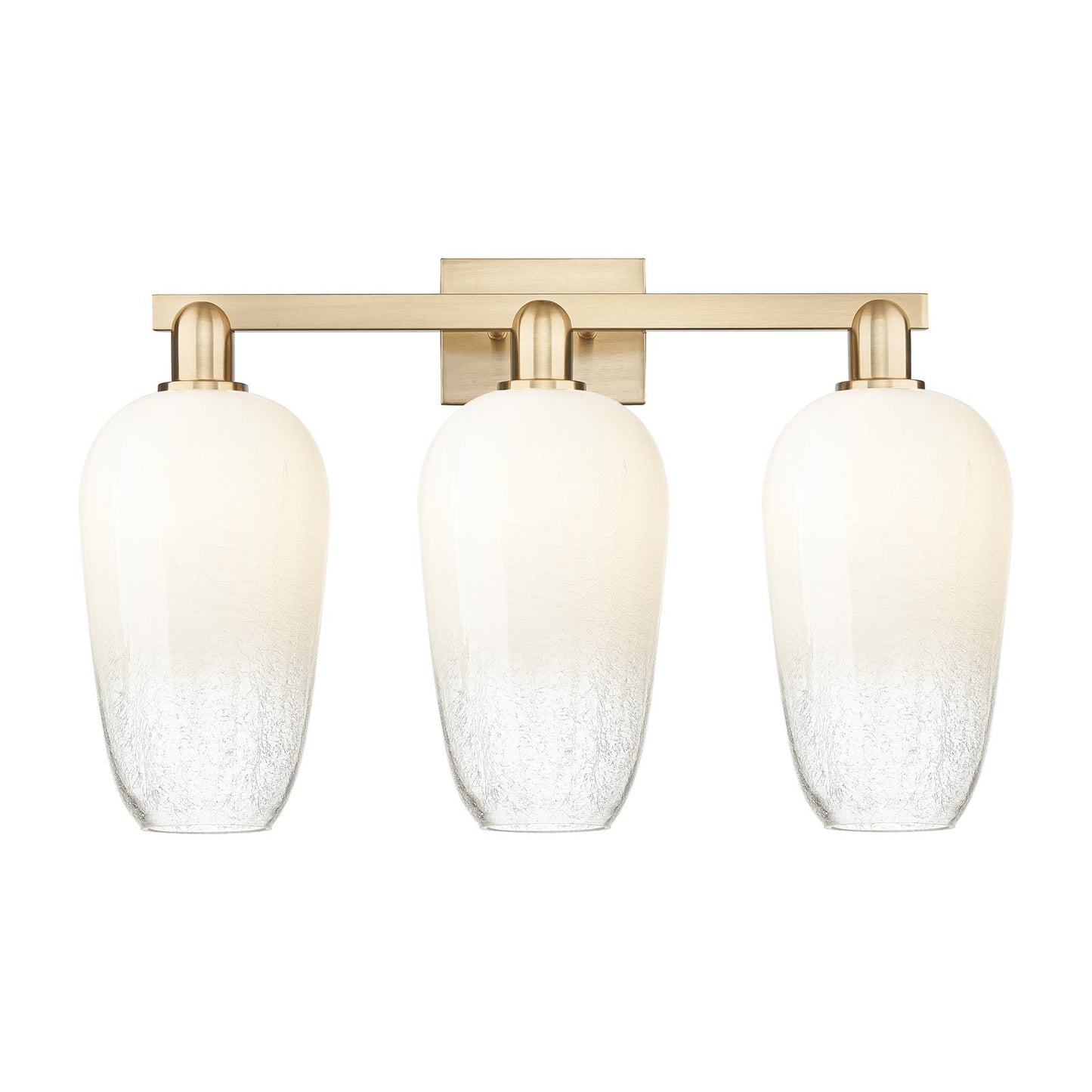 Innovations Brookhaven Flute 26in 3-Light Bath Vanity | Industrial Champagne Bronze Steel and Opal Glass | Bathroom Vanity | Model 716-3W-CB-G484-7OP