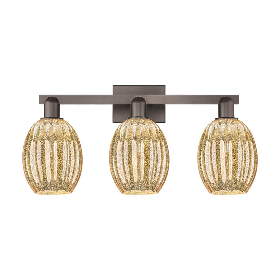 Innovations Preston 3Lt 26" Bell Bath, Oiled Bronze/Mercury - 716-3W-OB-G459-6ME