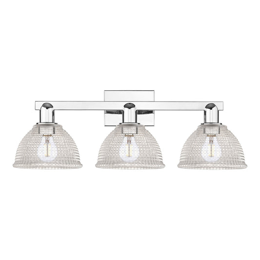 Innovations Arietta 27in 3-Light Bath Vanity Light | Polished Chrome Steel and Clear Glass | Bathroom Vanity & Powder Room | 27 x | Model 716-3W-PC-G422