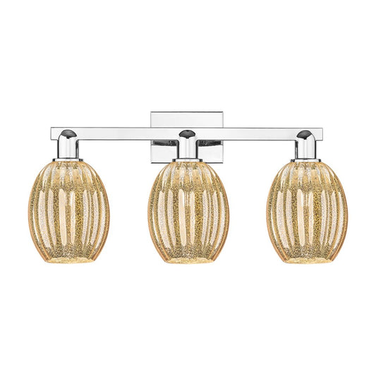 Innovations Preston 3Lt 26" Bell Bath Light, Chrome/Mercury - 716-3W-PC-G459-6ME