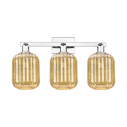 Innovations Preston 3Lt 26" Jar Bath Light, Chrome/Mercury