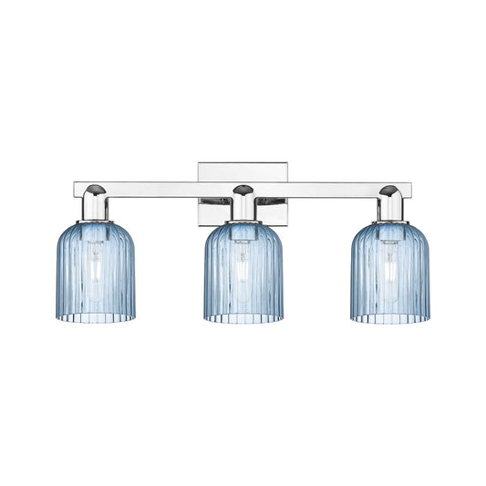 Innovations Bridal Veil 3Lt 24" Bath Light, Chrome/Blue - 716-3W-PC-G559-5BL