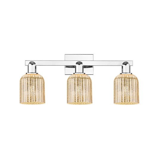 Innovations Bridal Veil 3Lt 24" Bath Light, Chrome/Mercury - 716-3W-PC-G559-5ME