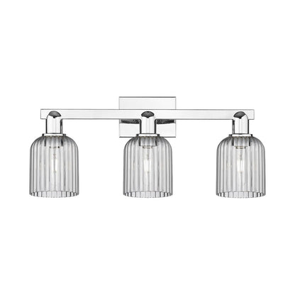 Innovations Bridal Veil 3Lt 24" Bath Light, Chrome/Smoke