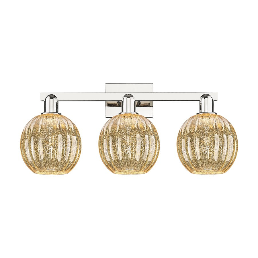 Innovations Preston 3Lt 26" Globe Bath, Polished Nickel/Mercury