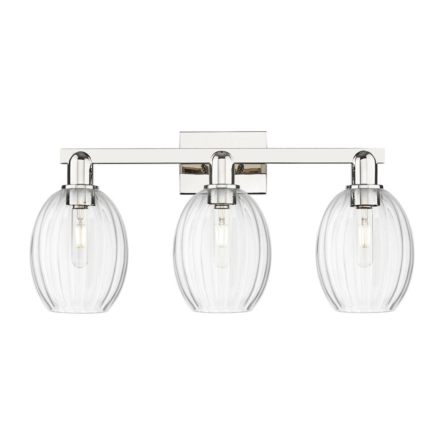 Innovations Preston 3Lt 26" Bell Bath, PN/Clear - 716-3W-PN-G459-6CL