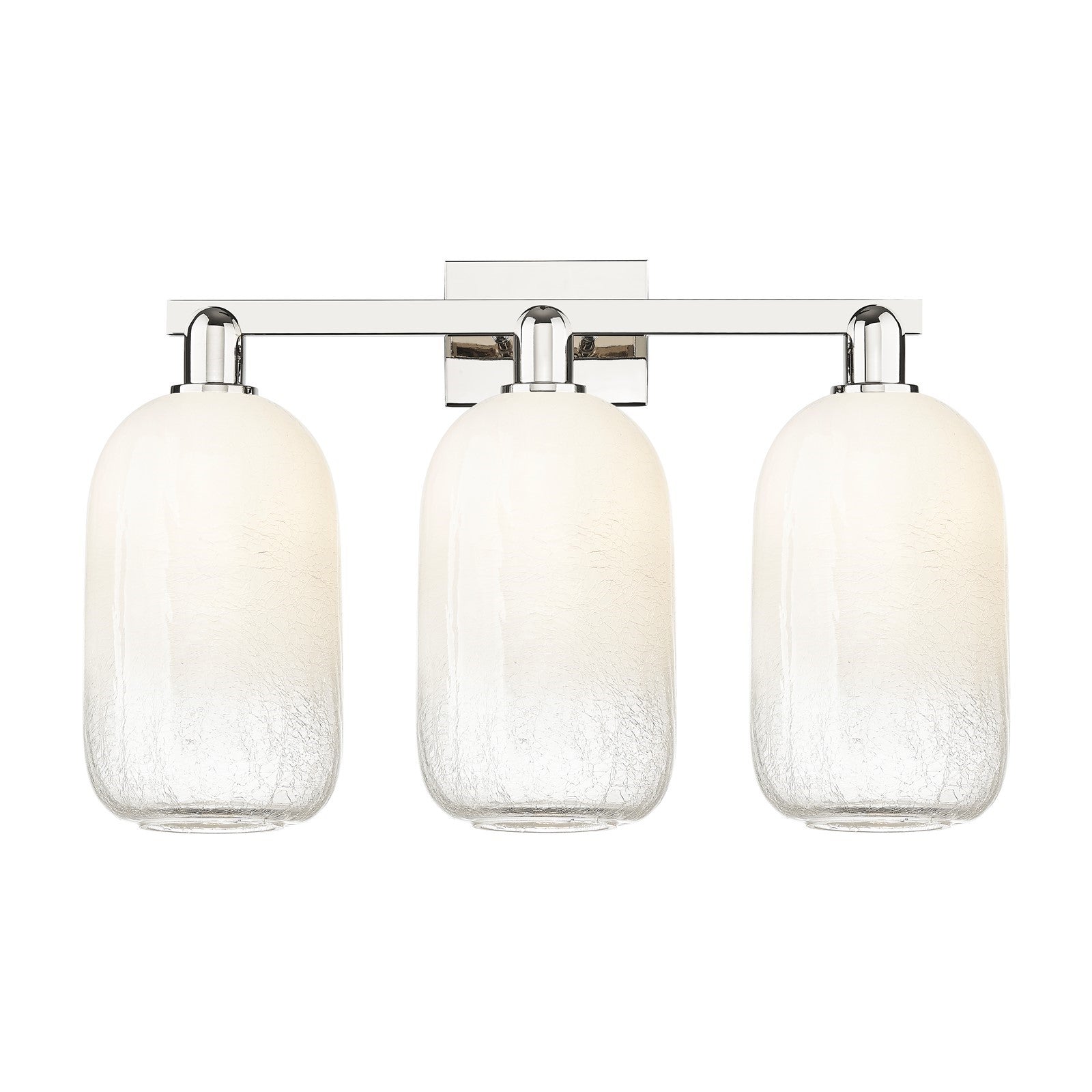 Innovations Brookhaven Cloche 26in 3-Light Bath Vanity Light | Industrial Polished Nickel and Opal Glass | Bathroom Vanity | 26 | Model 716-3W-PN-G482-7OP