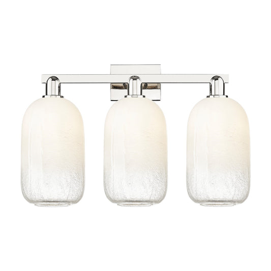 Innovations Brookhaven Cloche 26in 3-Light Bath Vanity Light | Industrial Polished Nickel and Opal Glass | Bathroom Vanity | 26 | Model 716-3W-PN-G482-7OP