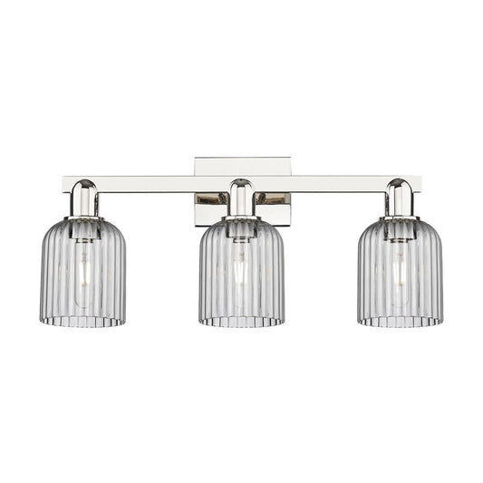Innovations Bridal Veil 3Lt 24" Bath, Polished Nickel/Smoke - 716-3W-PN-G559-5SM