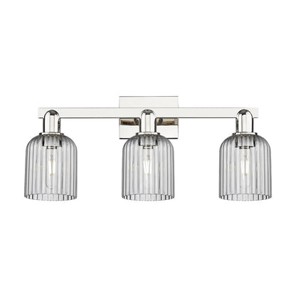 Innovations Bridal Veil 3Lt 24" Bath, Polished Nickel/Smoke