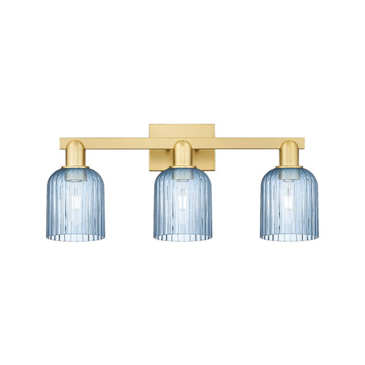 Innovations Bridal Veil 3Lt 24" Bath Light, Gold/Blue - 716-3W-SG-G559-5BL