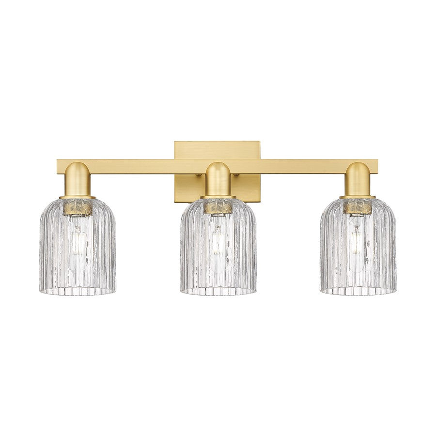 Innovations Bridal Veil 3Lt 24" Bath Light, Gold/Clear - 716-3W-SG-G559-5CL