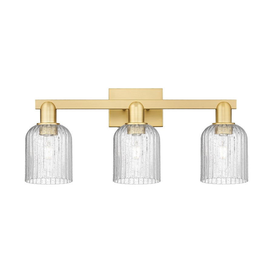 Innovations Bridal Veil 3Lt 24" Bath Light, Gold/Seedy - 716-3W-SG-G559-5SDY