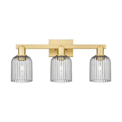 Innovations Bridal Veil 3Lt 24" Bath Light, Gold/Smoke - 716-3W-SG-G559-5SM