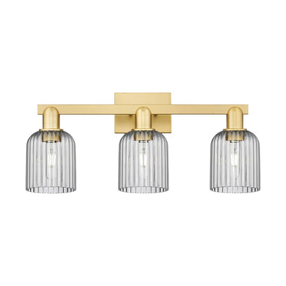 Innovations Bridal Veil 3Lt 24" Bath Light, Gold/Smoke