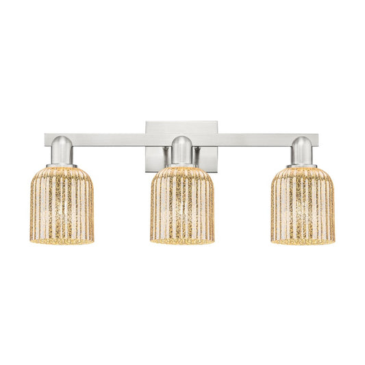 Innovations Bridal Veil 3Lt 24" Bath, Satin Nickel/Mercury - 716-3W-SN-G559-5ME