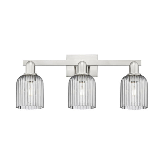 Innovations Bridal Veil 3Lt 24" Bath, Satin Nickel/Smoke - 716-3W-SN-G559-5SM