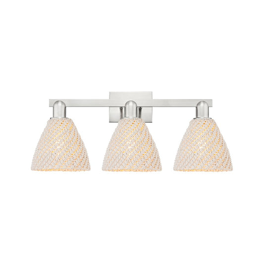 Innovations Natural Ballston Dome 3Lt 26" Bath, SN/NF - 716-3W-SN-NBD-75-NAT