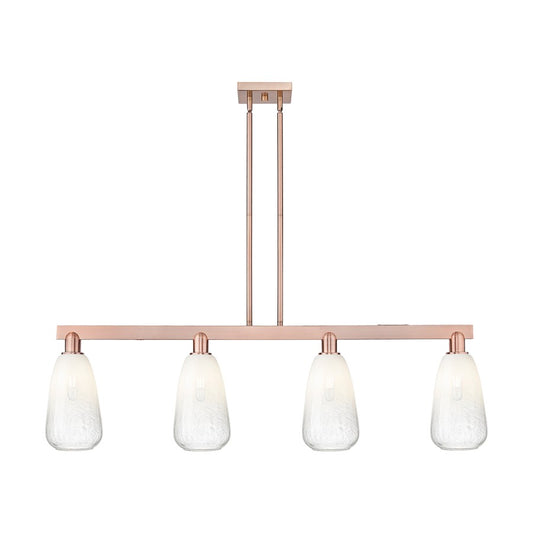 Innovations BH Almond 4Lt 48" Stem Island, CP/OP - 716-4I-AC-G480-6OP