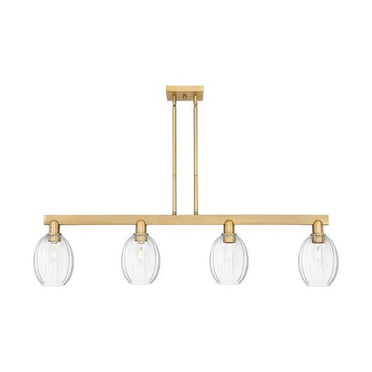 Innovations Preston 4Lt 48" Bell Stem Island Light, BB/CL - 716-4I-BB-G459-6CL