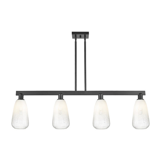 Innovations BH Almond 4Lt 48" Stem Island, BK/OP - 716-4I-BK-G480-6OP